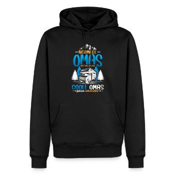 Coole Omas fahren Wohnmobil - Männer Premium Bio Hoodie - Schwarz - Vorne - Nico (187cm)
