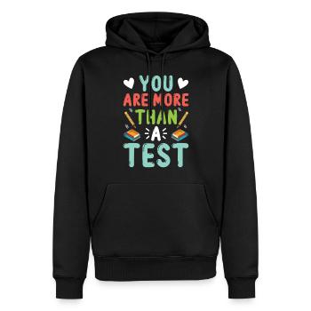 Test Day Kids - Je crois en vous Vous Avez Ceci - Sweat à capuche Premium bio Homme - noir - Devant - Nico (187cm)
