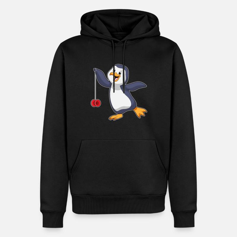 Pingouin avec Jojo - Sweat à capuche Premium bio Homme - noir