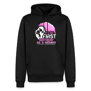 Es Ist Mein Erster Geburtstag Als Mami Mama Party - Männer Premium Bio Hoodie - Schwarz - Vorne - Nico (187cm)