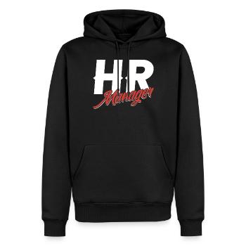 Responsable Rh Ressources Humaines Ressources Humaines Personnel - Sweat à capuche Premium bio Homme - noir - Devant - Nico (187cm)