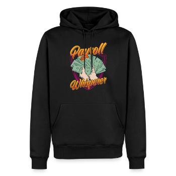 Lohnbuchhaltung Flüsterer Human Resources HR - Männer Premium Bio Hoodie - Schwarz - Vorne - Nico (187cm)