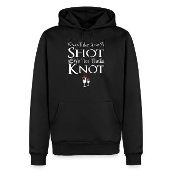 JGA Mariage Mariage Jungesellenabschied Party - Sweat à capuche Premium bio Homme - noir - Devant - Nico (187cm)
