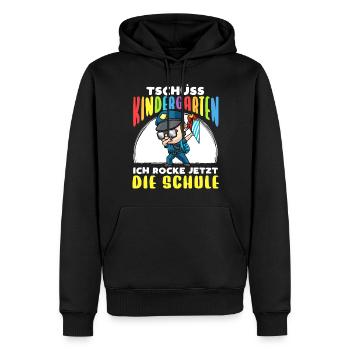 Schulkind Einschulung Polizei - Männer Premium Bio Hoodie - Schwarz - Vorne - Nico (187cm)