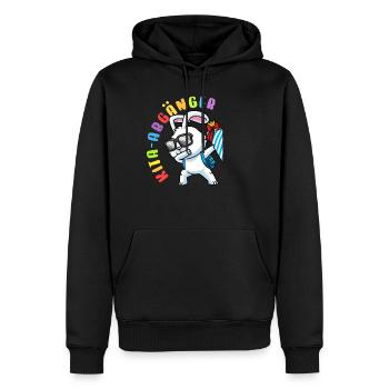 Kita Abgänger Schultüte Hase Kindergarten - Männer Premium Bio Hoodie - Schwarz - Vorne - Nico (187cm)