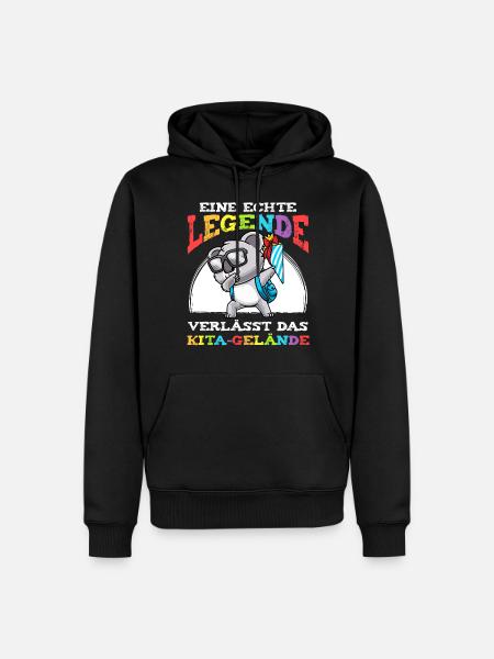 Schulkind Einschulung Koala - Männer Premium Bio Hoodie - Schwarz