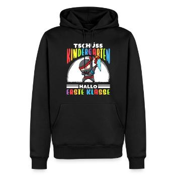 Schulkind Einschulung Ninja - Männer Premium Bio Hoodie - Schwarz - Vorne - Nico (187cm)