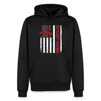 Kartsport Kart Driver Go Kart Gift Idea - Men’s Premium Organic Hoodie - black - Front - Nico (187cm)