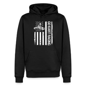 Kartsport Kart Driver Go Kart Gift Idea - Men’s Premium Organic Hoodie - black - Front - Nico (187cm)