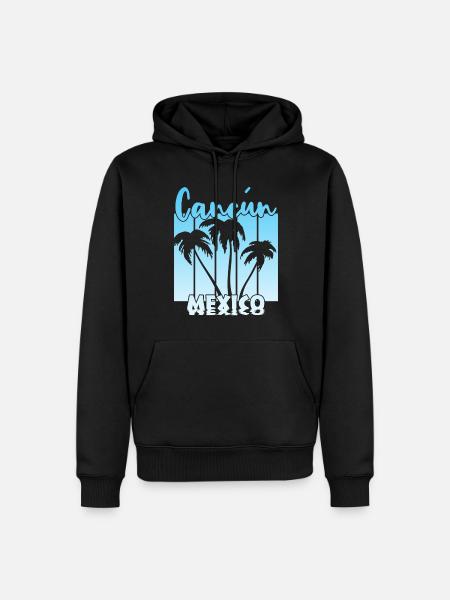 Cancun Mexico - Männer Premium Bio Hoodie - Schwarz