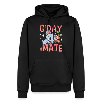 Guten Tag Kumpel Süß Koalas Koala Koalabär Tier - Männer Premium Bio Hoodie - Schwarz - Vorne - Nico (187cm)