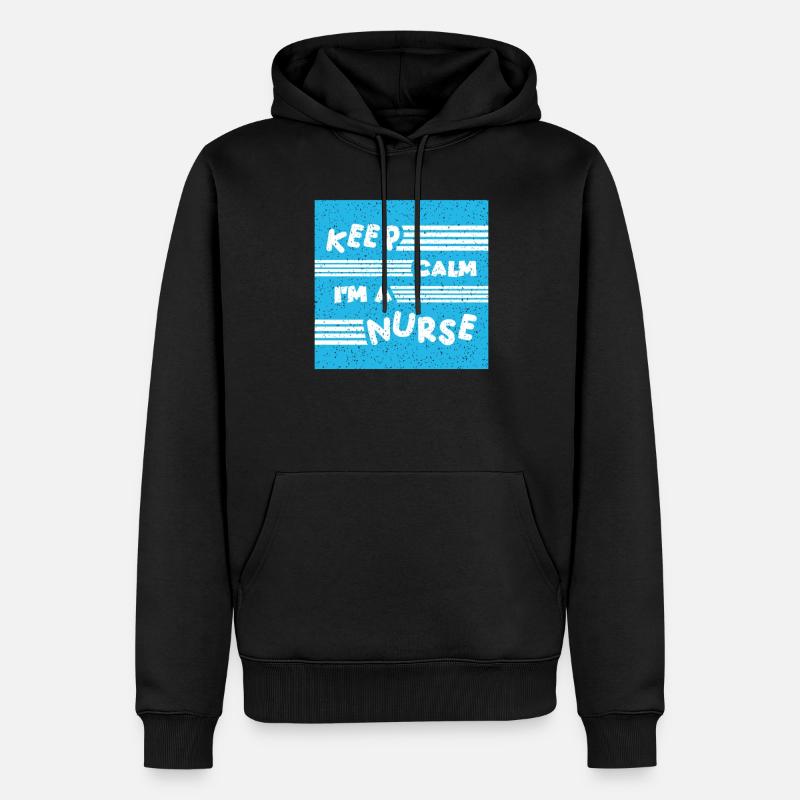 KRANKENSCHWESTER Pflegerin - Männer Premium Bio Hoodie - Schwarz