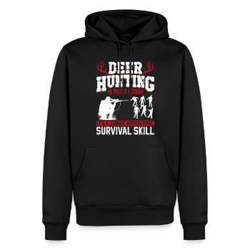 Buck Deer Hunting Hunter Zombie - Männer Premium Bio Hoodie - Schwarz - Vorne - Nico (187cm)
