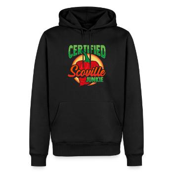 Certifié Scoville Junkie Habanero Chili Lovers - Sweat à capuche Premium bio Homme - noir - Devant - Nico (187cm)