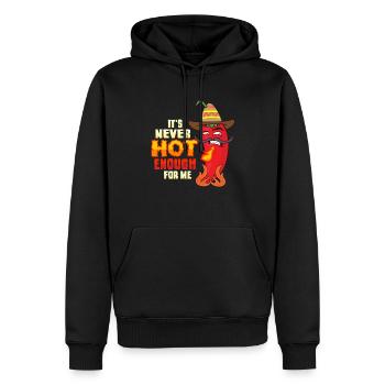 Mexikanisches Food Habanero-Chili-Liebhaber - Männer Premium Bio Hoodie - Schwarz - Vorne - Nico (187cm)