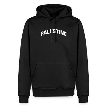 Palestine Cadeau Gratuit Palestine Bande de Gaza - Sweat à capuche Premium bio Homme - noir - Devant - Nico (187cm)