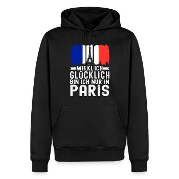 Frankreich Flagge France Paris Marseille French - Männer Premium Bio Hoodie - Schwarz - Vorne - Nico (187cm)