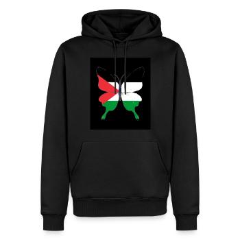 Palästina - Männer Premium Bio Hoodie - Schwarz - Vorne - Nico (187cm)