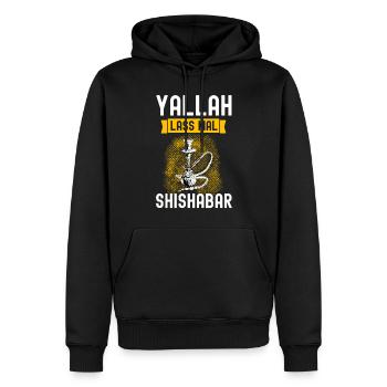 Shisha Geschenk für Wasserpfeife Shishabar Pfeife - Männer Premium Bio Hoodie - Schwarz - Vorne - Nico (187cm)