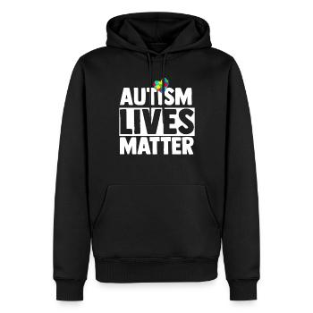 Autismus Geschenk Autist Asperger ADHS Autism - Männer Premium Bio Hoodie - Schwarz - Vorne - Nico (187cm)