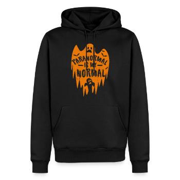 Halloween Costume Ghost Monster Spooky Skull Zombie - Men’s Premium Organic Hoodie - black - Front - Nico (187cm)