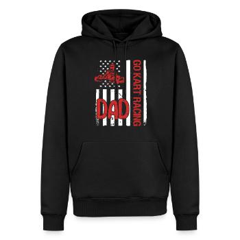 Kartsport Kart Driver Go Kart Gift Idea - Men’s Premium Organic Hoodie - black - Front - Nico (187cm)