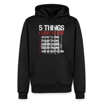 Kartsport Kart Driver Go Kart Gift Idea - Men’s Premium Organic Hoodie - black - Front - Nico (187cm)