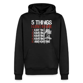 Kartsport Kart Driver Go Kart Gift Idea - Men’s Premium Organic Hoodie - black - Front - Nico (187cm)