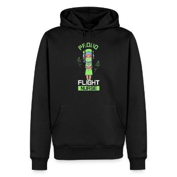 Stolze Flight Nurse Flugkrankenschwester Beruf - Männer Premium Bio Hoodie - Schwarz - Vorne - Nico (187cm)