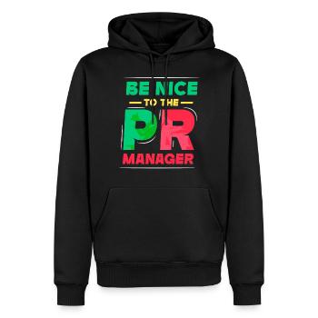 Seien Sie Nett Zu Dem Pr Manager Job Beruf - Männer Premium Bio Hoodie - Schwarz - Vorne - Nico (187cm)