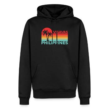 Vintage Urlaub Reise Visayas Philippinen Asien - Männer Premium Bio Hoodie - Schwarz - Vorne - Nico (187cm)