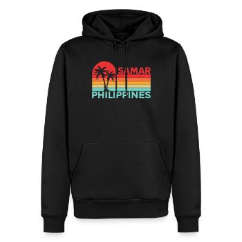 Vintage Urlaub Reise Samar Philippinen Asien - Männer Premium Bio Hoodie - Schwarz - Vorne - Nico (187cm)