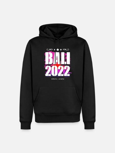 Bali 2022 - Männer Premium Bio Hoodie - Schwarz
