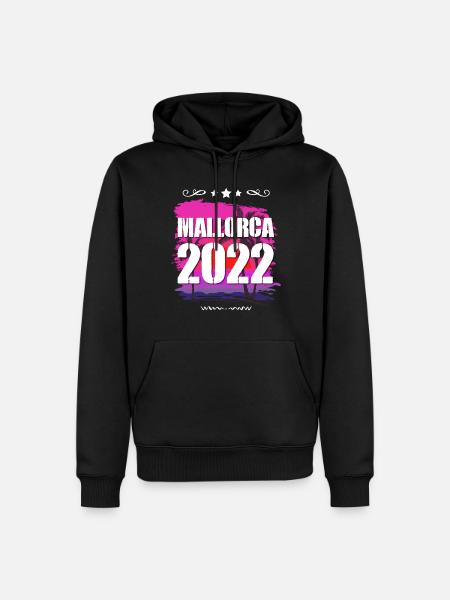 Mallorca 2022 - Männer Premium Bio Hoodie - Schwarz