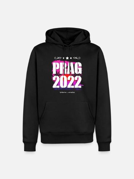 Prag 2022 - Männer Premium Bio Hoodie - Schwarz