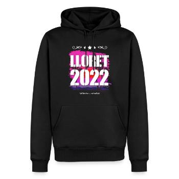 Lloret De Mar 2022 - Männer Premium Bio Hoodie - Schwarz - Vorne - Nico (187cm)