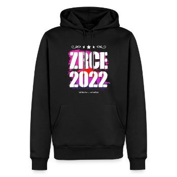 Zrce 2022 - Männer Premium Bio Hoodie - Schwarz - Vorne - Nico (187cm)