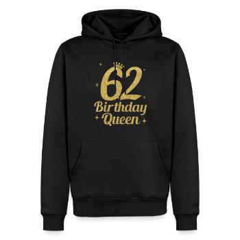 Birthday Queen 62 - Männer Premium Bio Hoodie - Schwarz - Vorne - Nico (187cm)