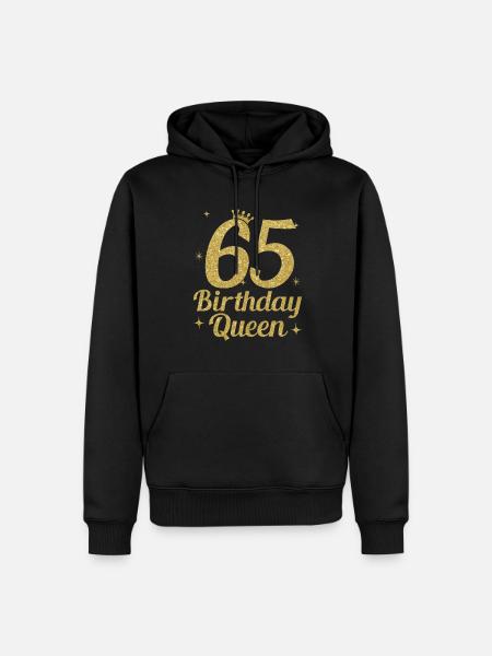 Birthday Queen 65 - Men’s Premium Organic Hoodie - black