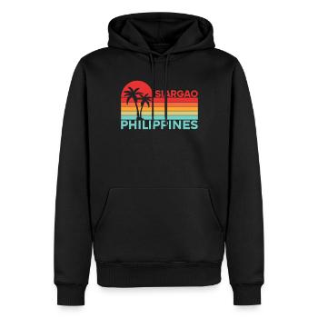 Vintage Urlaub Reise Siargao Philippinen Asien - Männer Premium Bio Hoodie - Schwarz - Vorne - Nico (187cm)