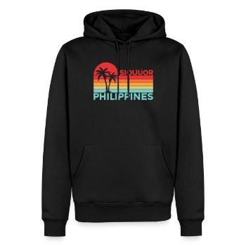 Vintage Urlaub Reise Siquijor Philippinen Asien - Männer Premium Bio Hoodie - Schwarz - Vorne - Nico (187cm)