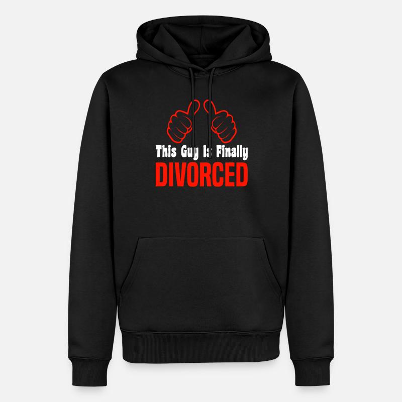 Scheidung Trennung Ehe Ex Scheidungsparty - Männer Premium Bio Hoodie - Schwarz