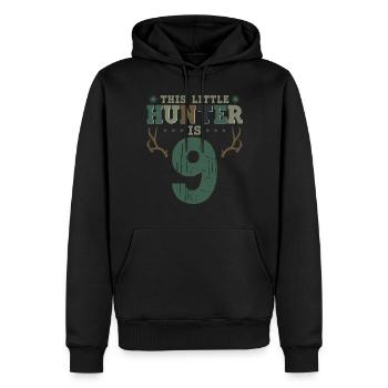 Buck Deer Hunting Hunter Kid 9ème - Sweat à capuche Premium bio Homme - noir - Devant - Nico (187cm)