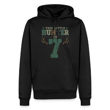 Buck Deer Hunting Hunter Kid 7ème - Sweat à capuche Premium bio Homme - noir - Devant - Nico (187cm)