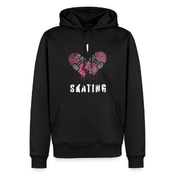 Skaterin Skateboarderin Skating Skater Skateboard - Männer Premium Bio Hoodie - Schwarz - Vorne - Nico (187cm)