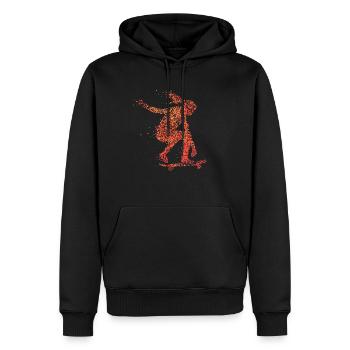 Skaterin Skateboarderin Skaten Longboard Skatepark - Männer Premium Bio Hoodie - Schwarz - Vorne - Nico (187cm)