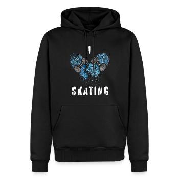 Skater Skateboarder Skating Skater Skateboard - Männer Premium Bio Hoodie - Schwarz - Vorne - Nico (187cm)