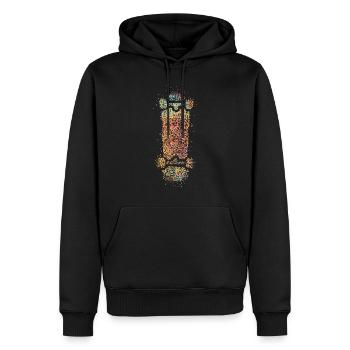 Longboard Skateboard Skater Skateboarder - Männer Premium Bio Hoodie - Schwarz - Vorne - Nico (187cm)