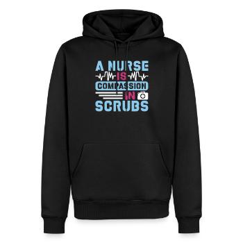 Krankenschwester Barmherzigkeit - Männer Premium Bio Hoodie - Schwarz - Vorne - Nico (187cm)