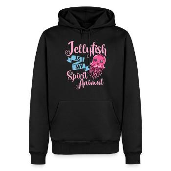 Qualle Meduse Fisch Tank Meerestiere Aquarium - Männer Premium Bio Hoodie - Schwarz - Vorne - Nico (187cm)